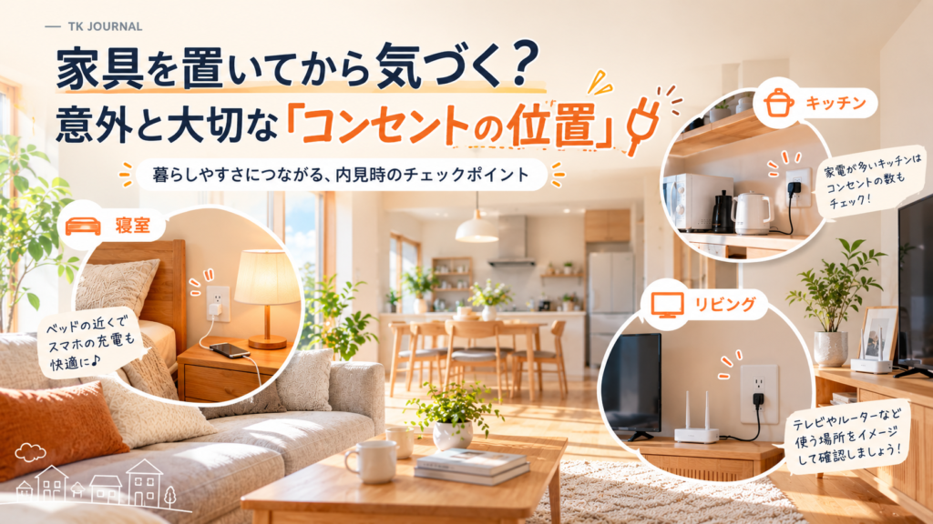 家具を置いてから気づく？意外と大切な「コンセントの位置」🔌